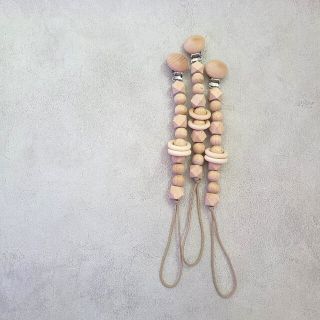 woodbeads pacifier holder おしゃぶりホルダー(ベビーホルダー)