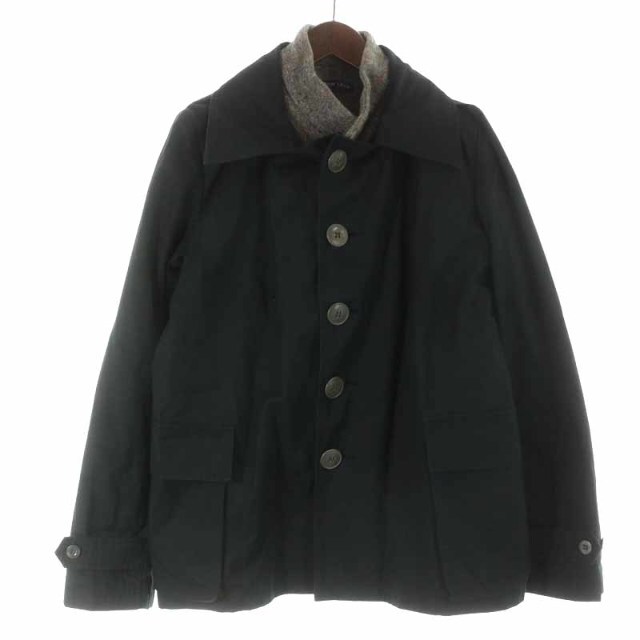 FRANK LEDER ジャケット 2点セット ミドル丈 コットン XS 黒約495cm袖丈