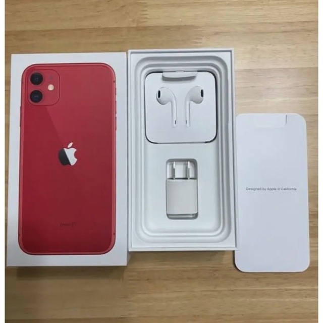 通常送料無料 iPhone 11 (PRODUCT)RED 64 GB SIMフリー 背面割れ