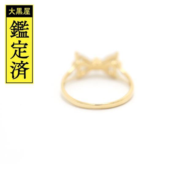 ノンブランド 指輪 リボンモチーフK18キュービックジルコニア16号【460】 レディースのアクセサリー(リング(指輪))の商品写真