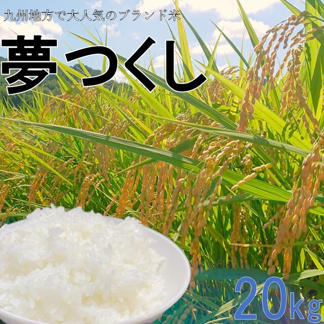 4年産　夢つくし　お米　白米　20kg　米/穀物