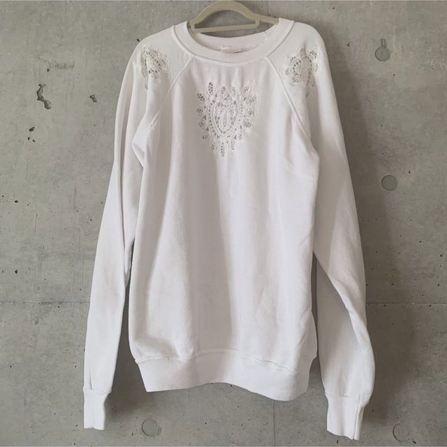 Lochie(ロキエ)の【最終値下げ】vintage white sweat レディースのトップス(トレーナー/スウェット)の商品写真