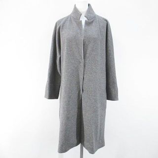 ブルネロクチネリ(BRUNELLO CUCINELLI)のブルネロクチネリ ロング丈 スタンドカラーコート 42 グレー 灰 リブ 裏地(その他)