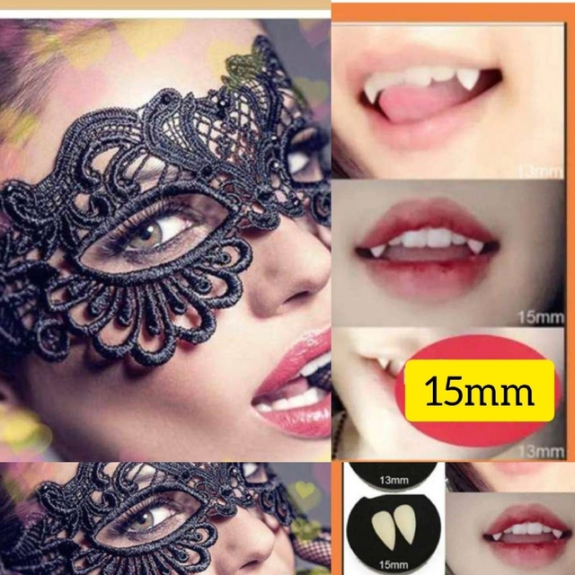 ベネチアンマスク つけ牙15mmセット(なお様専用) エンタメ/ホビーのコスプレ(小道具)の商品写真