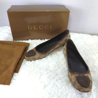 グッチ(Gucci)のGUCCI GG柄 ローファー/フラットシューズ【22.5cm】(ローファー/革靴)