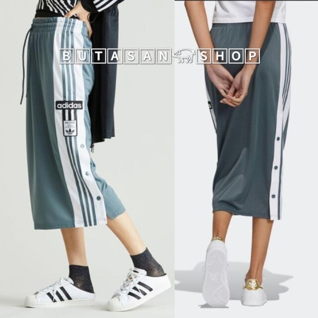 adidas(アディダス)の美品  adidas ADIBREAK SKIRT スナップ ボタン アディダス レディースのスカート(ひざ丈スカート)の商品写真