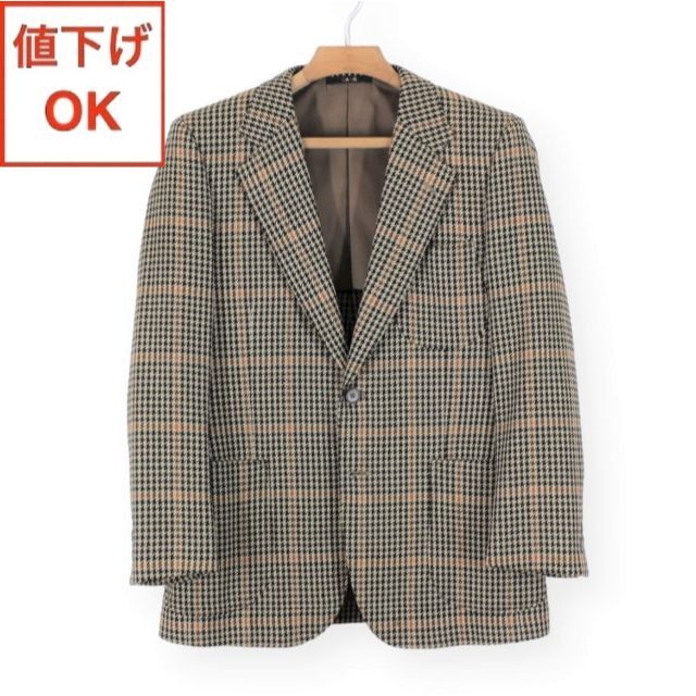 【美品】ダックス DAKS ツイード ジャケット A5 メンズ M ブレザー