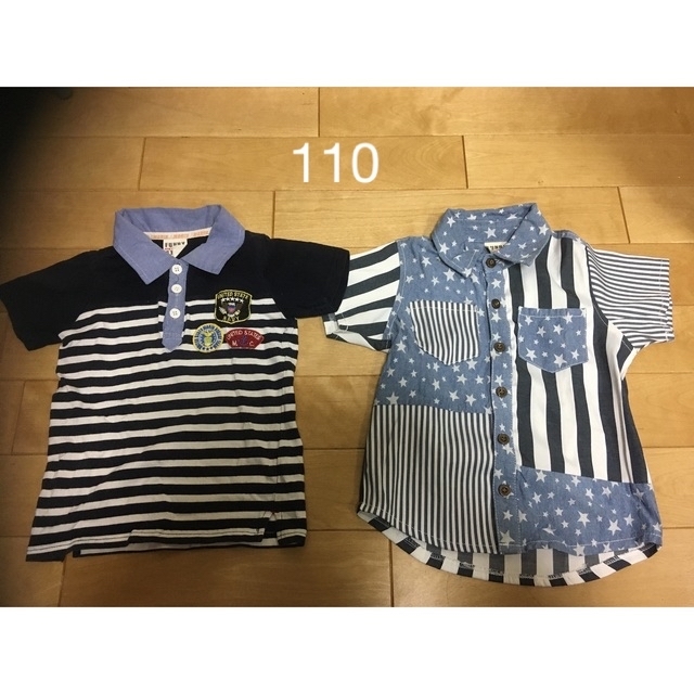 FUNNY STORY(ファニーストーリー)の男の子110　Tシャツ　2枚セット キッズ/ベビー/マタニティのキッズ服男の子用(90cm~)(Tシャツ/カットソー)の商品写真