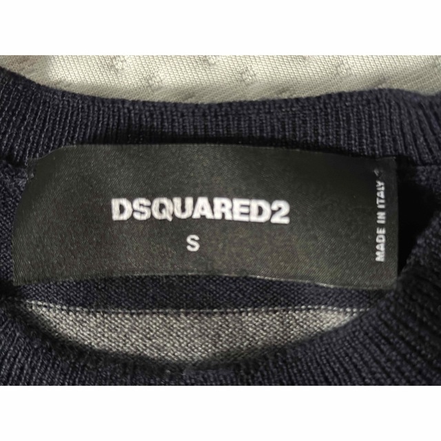 DSQUARED2(ディースクエアード)のDSQUARED2のボーダーパターンのセーターサイズS メンズのトップス(ニット/セーター)の商品写真