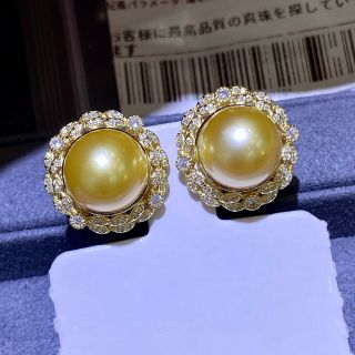 【高級】南洋真珠　ピアス10-11mm　s925(ピアス)