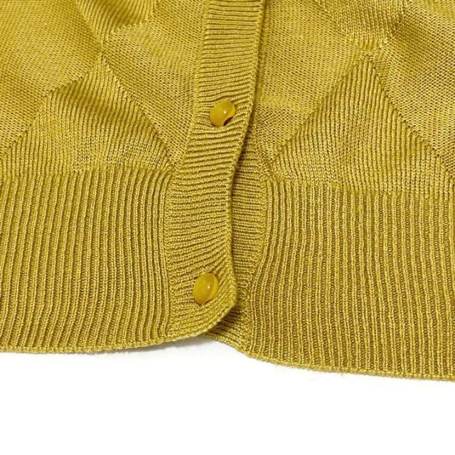 ROPE ロペ★アンサンブルニット カーディガン 半袖ニット カラシ 黄色