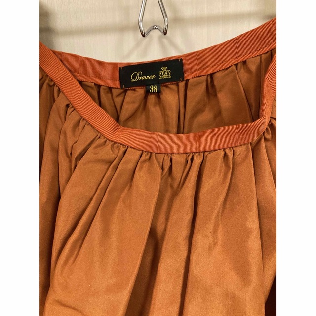 Drawer(ドゥロワー)のDROWER ドロワー　定価95000円　定番ポプリンギャザースカート レディースのスカート(ロングスカート)の商品写真