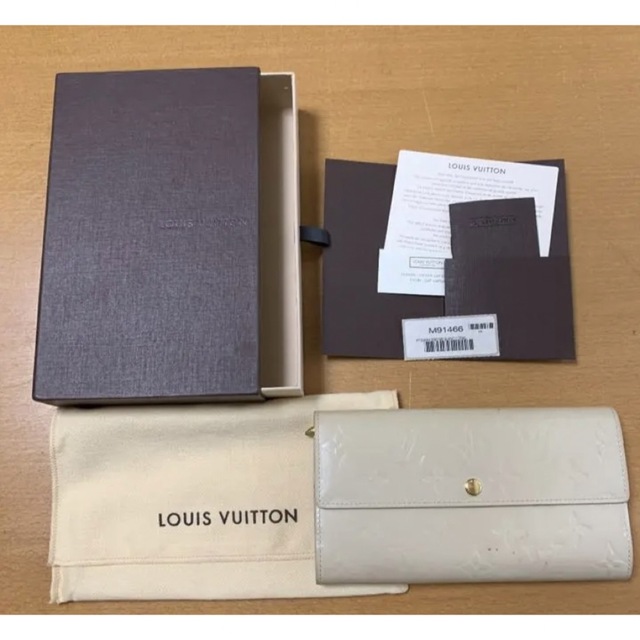 ルイヴィトン 長財布 ヴェルニ ポルトフォイユ・サラ M91466ブロン