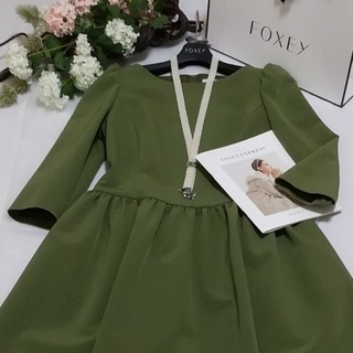 フォクシー(FOXEY) ドレス（グリーン・カーキ/緑色系）の通販 94点 ...