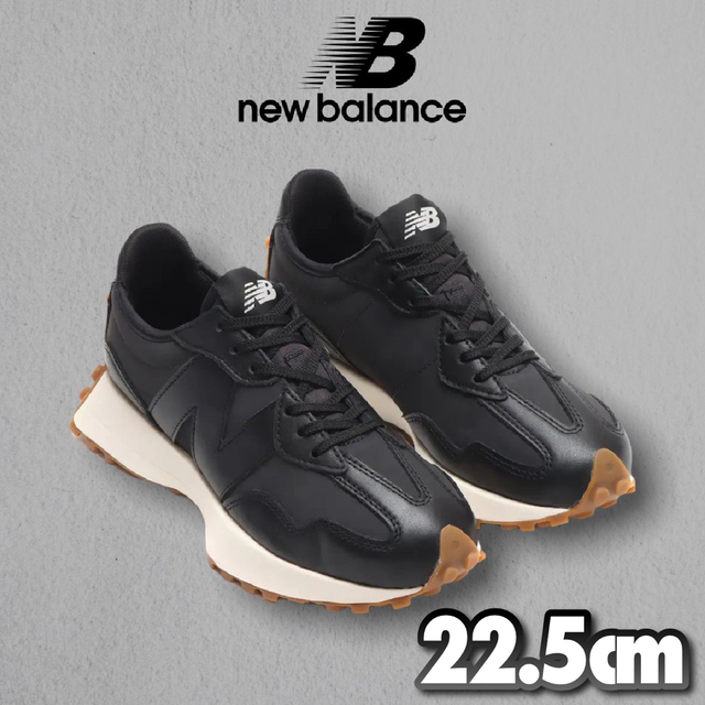 newbalance ニューバランス WS327LB レザー　ブラック　22.5