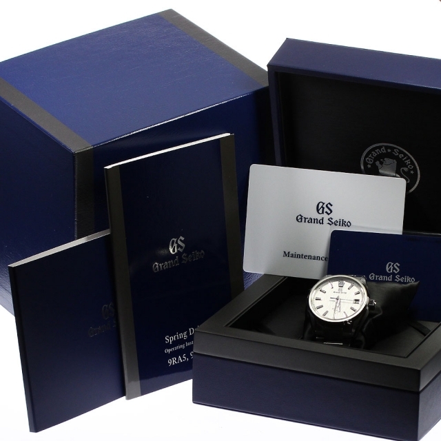 【117725】SEIKO セイコー  SLGA021/9RA2-0AB0 GS エボリューション9 ブルーダイヤル SS スプリングドライブ 保証書 純正ボックス 腕時計 時計 WATCH メンズ 男性 男 紳士