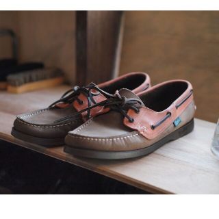 パラブーツ(Paraboot)のパラブーツ Paraboot BARTH MARINE モカシン オレンジ 8(スリッポン/モカシン)