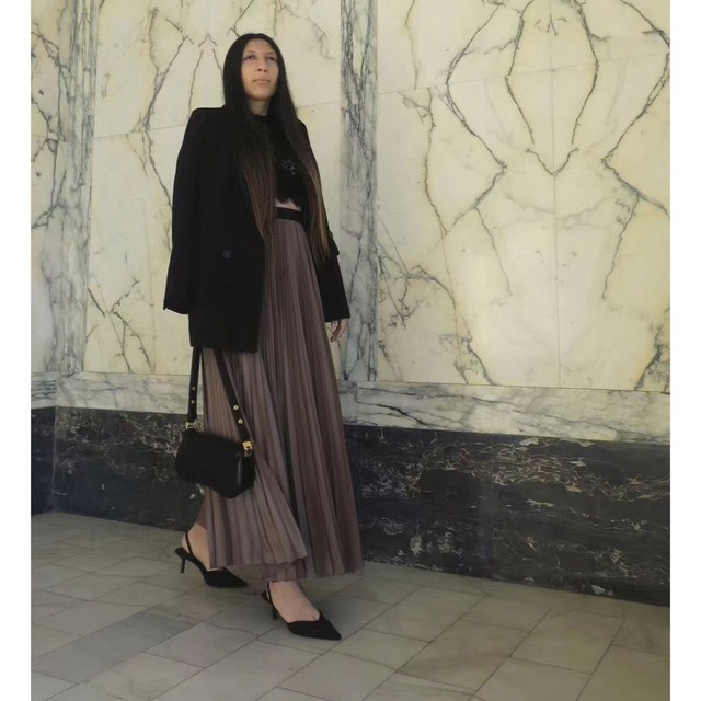 ❤️BCBGMAXAZRIA 新作新品 チェック ロングスカート オシャレ