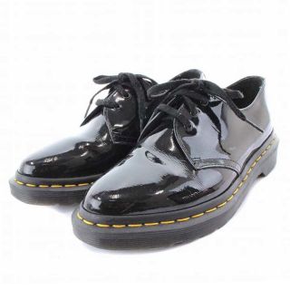 ドクターマーチン(Dr.Martens)のドクターマーチン ドレスシューズ ローヒール 3ホール エナメル 24cm 黒 (その他)