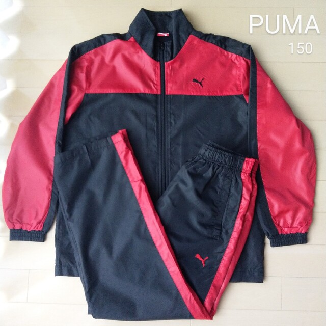 PUMA(プーマ)のプーマ キッズ ウィンドブレーカー 上下  セットアップ 裏起毛  150 キッズ/ベビー/マタニティのキッズ服男の子用(90cm~)(パンツ/スパッツ)の商品写真