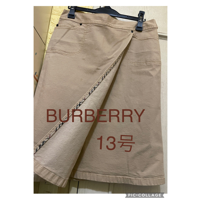 BURBERRY - 【希少サイズ】BURBERRY スカート ノバチェック 13号 大きいサイズの通販 by コロン's shop