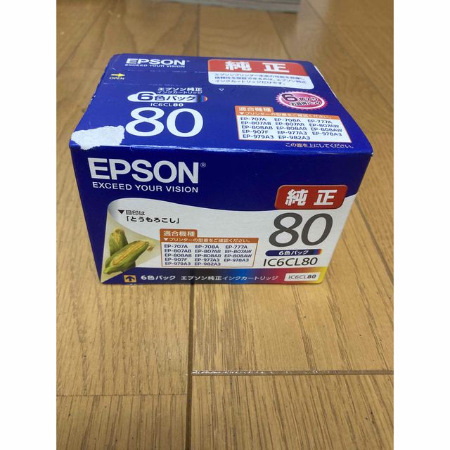 EPSON - EPSON 純正 インクカートリッジ とうもろこし IC6CL80 6色 ...