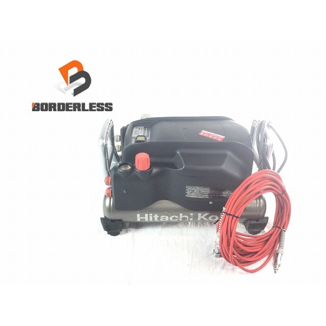 ☆中古品☆HITACHI 日立工機 高圧/常圧 エアコンプレッサ EC1445H さわ