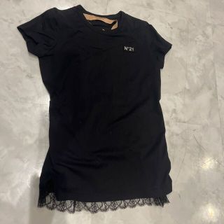 ヌメロヴェントゥーノ(N°21)のヌメロ　N°21❣️背中開き　レース　Tシャツ(Tシャツ(半袖/袖なし))