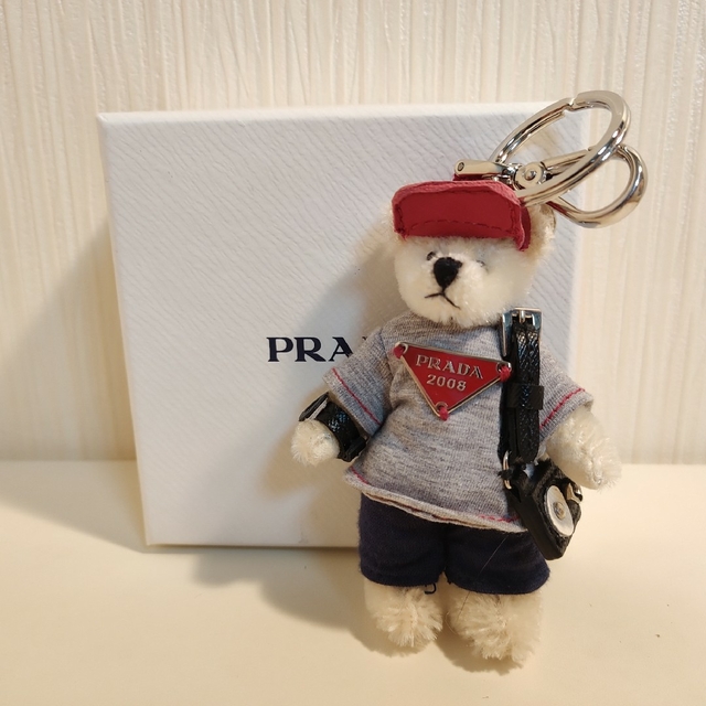 プラダ PRADA ベアトリック テディベア クマモチーフ キーリング ...