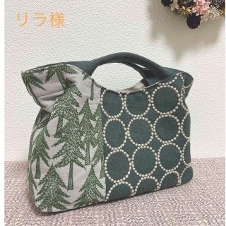 ミナペルホネン(mina perhonen)のハンドメイド　ミナペルホネン  くしゅっとトートバッグ⑅︎◡̈︎*(バッグ)