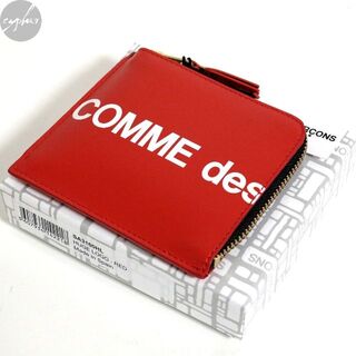 ウォレットコムデギャルソン(WALLET COMME des GARCONS)の新品 コムデギャルソン ウォレット SA3100HL ロゴ 赤 レザー 財布(財布)