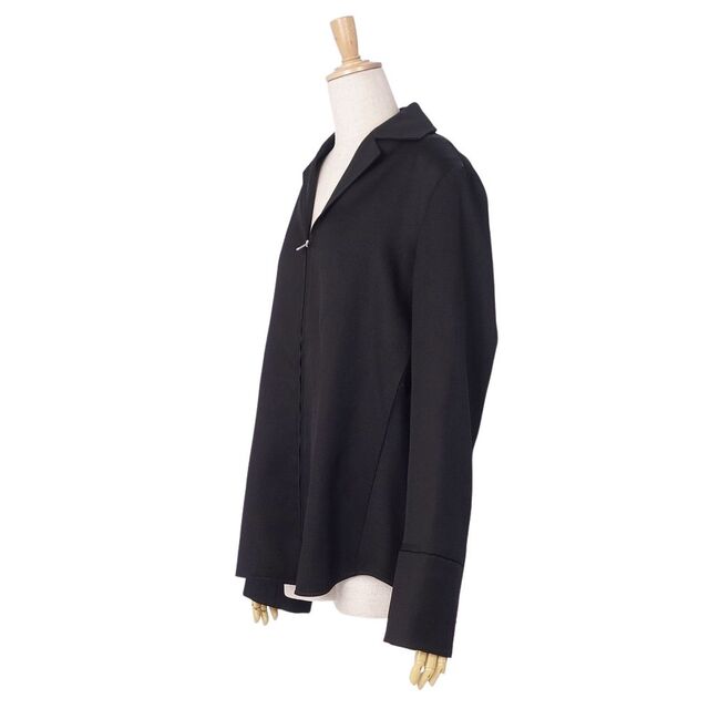 未使用 ジルサンダー JIL SANDER ジャケット ジップアップ ウール 無地 アウター レディース イタリア製 36(S相当) ブラック
