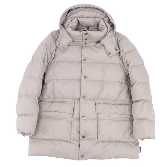 MONCLER(モンクレール)のモンクレール MONCLER ジャケット PARIS パリス 茶タグ ダウンジャケット 無地 アウター メンズ 3(L相当) ライトベージュ メンズのジャケット/アウター(その他)の商品写真