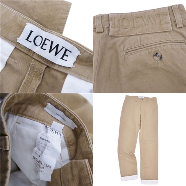 LOEWE - ロエベ LOEWE パンツ チノパンツ コットン ボトムス LOEWE - ロエベ LOEWE パンツ チノパンツ コットン ボトムス