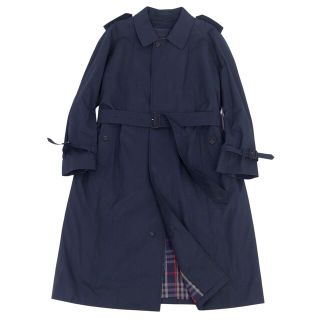 バーバリー(BURBERRY)の極美品 Vintage バーバリー Burberrys コート シングル トレンチコート ライダーコート ライナー付き メンズ コットン アウター 古着 96-180(LL相当) ネイビー(トレンチコート)