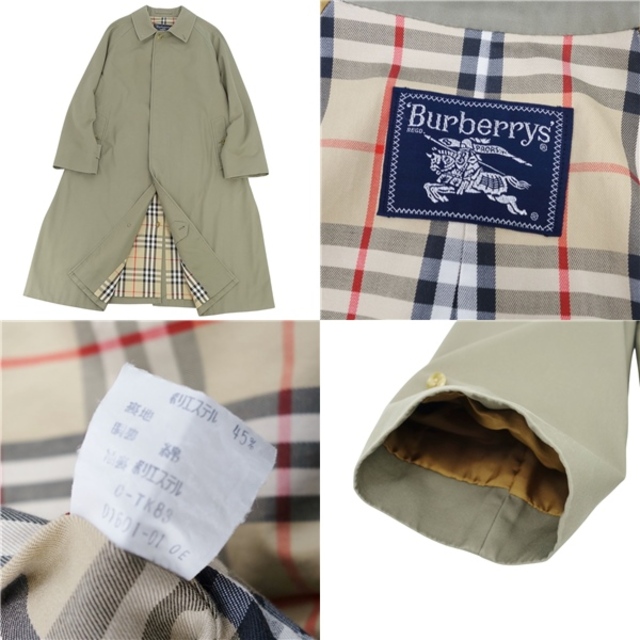 美品 Vintage バーバリー Burberrys コート 一枚袖 ステンカラー 美品 Vintage バーバリー Burberrys コート 一枚袖 ステンカラー