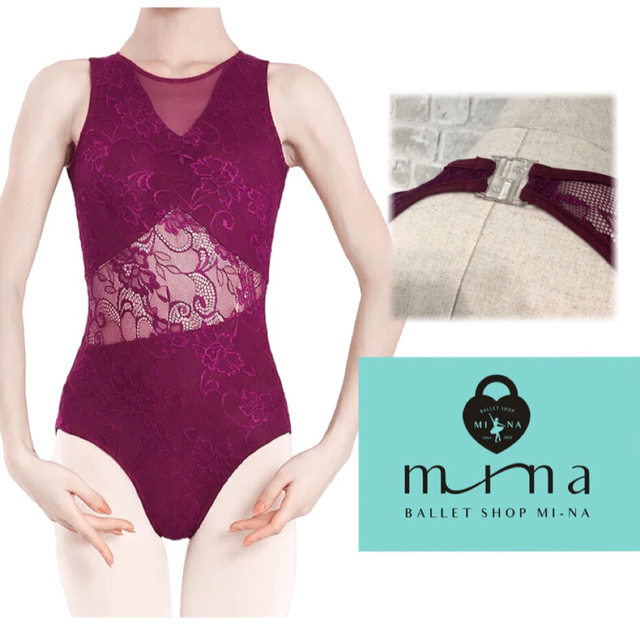 新品♡濃ピンクレース シースルー レオタード バレエの通販 by BALLET SHOP MI-NA|ラクマ 専用です♡レオタード ピンクレース