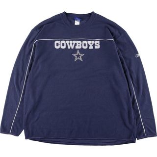 リーボック(Reebok)の古着 ビッグサイズ リーボック Reebok NFL DALLAS COWBOYS ダラスカウボーイズ フリースプルオーバー メンズXXXL /eaa297515(その他)