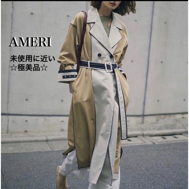 男女兼用 カジュアルウェア Ameri vintage トレンチ コート 未使用