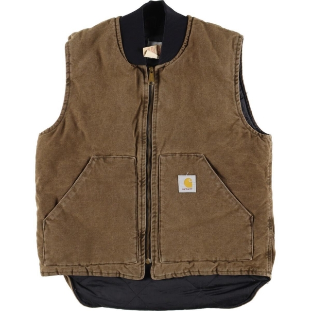 Carharttカーハート特徴80年代 カーハート Carhartt ダック地ベスト USA製 メンズM ヴィンテージ /eaa297616