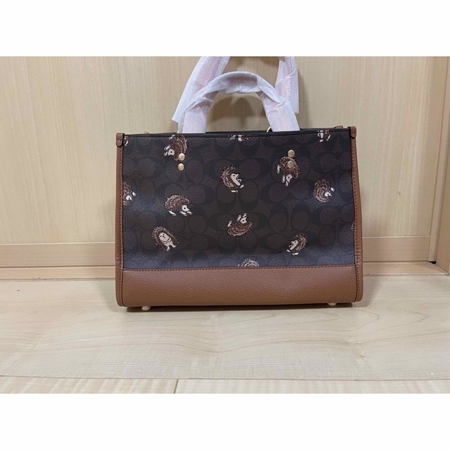 COACH - コーチ COACH新作 デンプシートート【ブラウン×ヘッジ COACH - コーチ COACH新作 デンプシートート【ブラウン×ヘッジ
