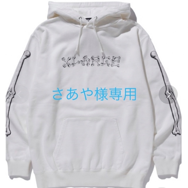 トップスBONE LOGO PULLOVER HOODED SWEAT