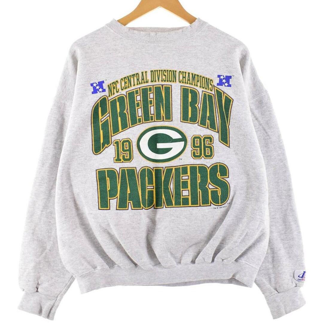 LOGO ATHLETIC NFL GREEN BAY PACKERS グリーンベイパッカーズ スウェットシャツ トレーナー USA製 メンズXL /eaa295014