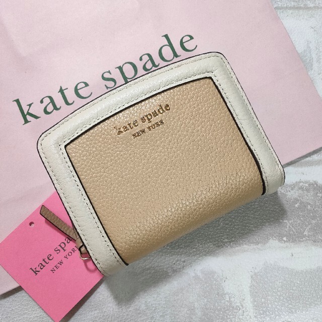 kate spade ケイトスペード 折り財布 pink ピンク　 財布 レザー