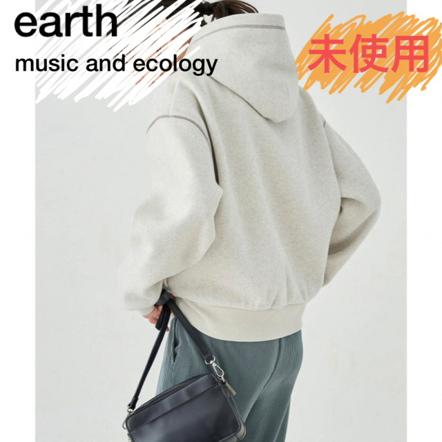 earth music & ecology - ☆未使用☆メルトンカットフーディ earth music and ecologyの通販 by