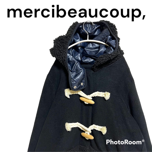 mercibeaucoup(メルシーボークー)のメルシーボークー★ボアフリース ダッフルコート ジャケット ジュヴゾンプリ レディースのジャケット/アウター(ブルゾン)の商品写真