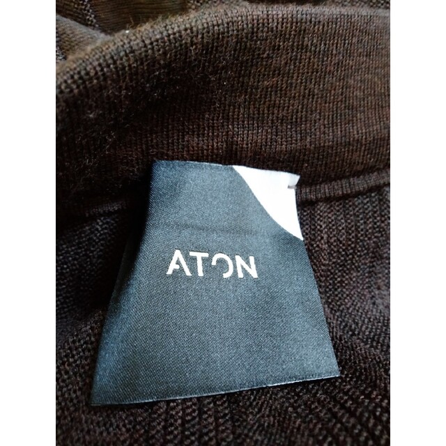 ATON(エイトン)のaton エイトン ニット プリーツ ロングスカート フレアスカート レディースのスカート(ロングスカート)の商品写真