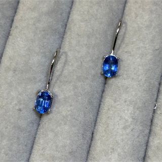 Deep Blue ... Kyanite oval(ピアス)