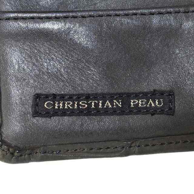 christian peau 二つ折り財布 ウォレット クロコダイル レザー 4