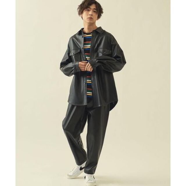 BEAUTY&YOUTH UNITED ARROWS(ビューティアンドユースユナイテッドアローズ)のSALE H BEAUTY & YOUTH ディア スキン 鹿革 ジャケット メンズのジャケット/アウター(カバーオール)の商品写真